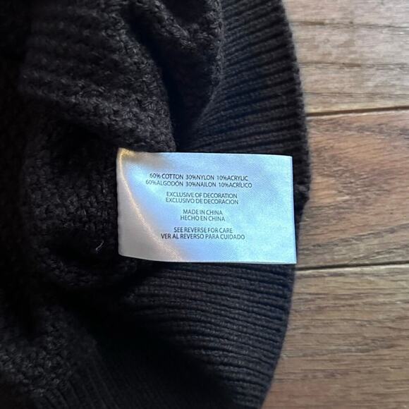 Gap Mens Sweater in Java Brown NWT Ribbed Seed Stitched - Picture 6 of 9